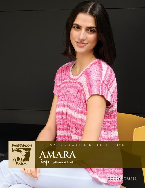 Juniper Moon Farm Amara Top Pattern Leaflet - Paradise Fibers