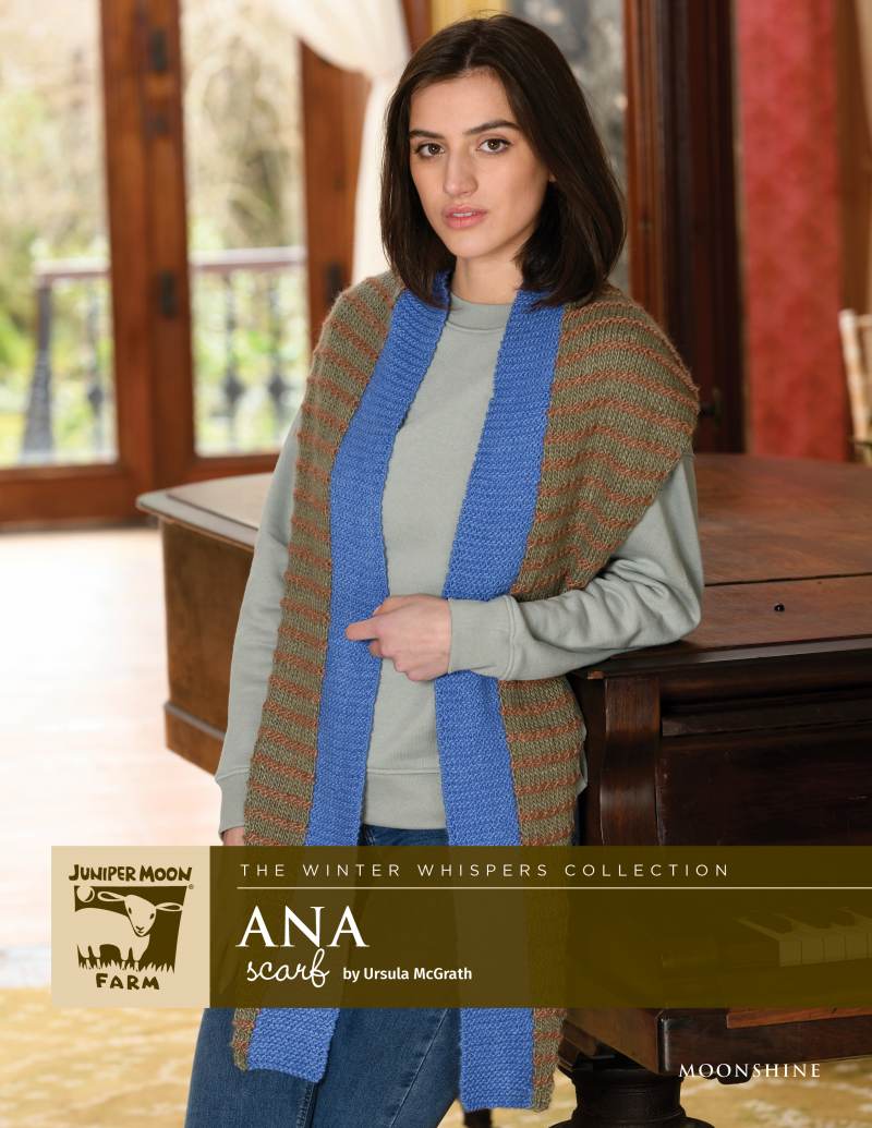 Juniper Moon Farm Ana Scarf Pattern Leaflet - Paradise Fibers
