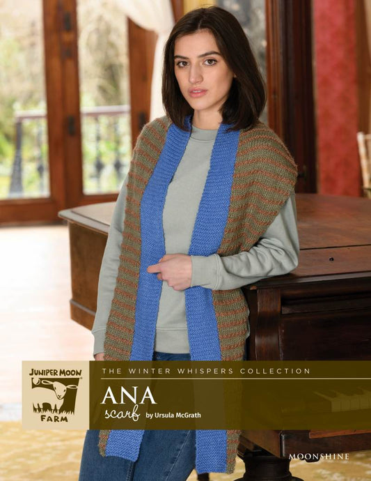 Juniper Moon Farm Ana Scarf Pattern Leaflet - Paradise Fibers