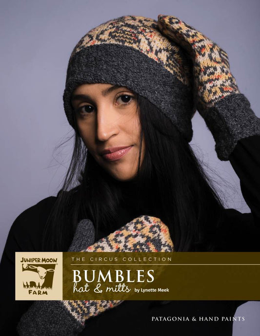 Juniper Moon Farm Bumbles Hat & Mitts Pattern Leaflet - Paradise Fibers