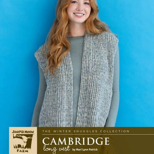 Juniper Moon Farm Cambridge Long Vest Pattern Leaflet - Paradise Fibers