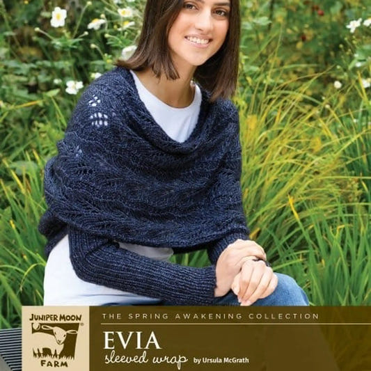 Juniper Moon Farm Evia Sleeve Wrap Pattern Leaflet - Paradise Fibers