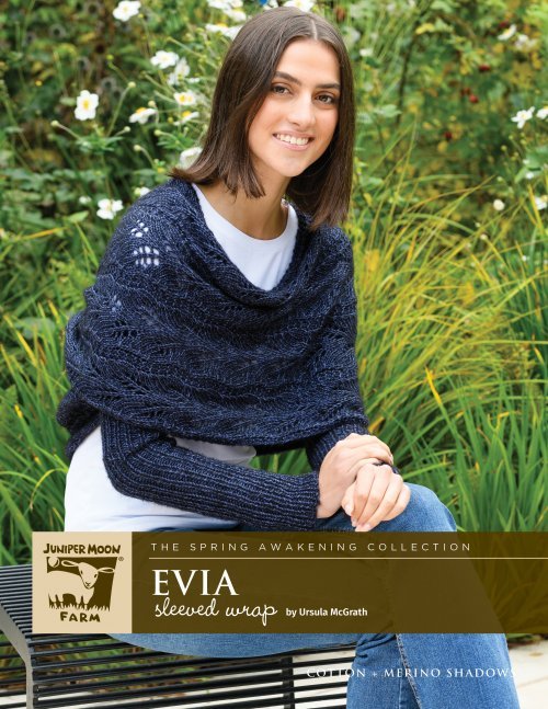 Juniper Moon Farm Evia Sleeve Wrap Pattern Leaflet - Paradise Fibers