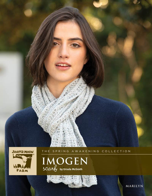 Juniper Moon Farm Imogen Scarf Pattern Leaflet - Paradise Fibers