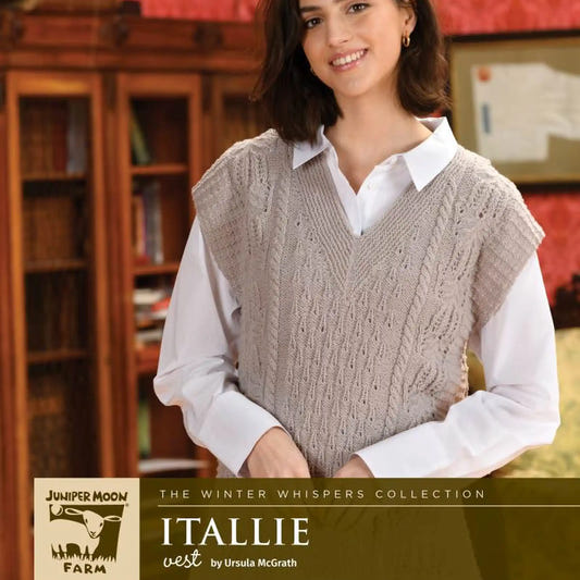 Juniper Moon Farm Itallie Vest Pattern Leaflet - Paradise Fibers
