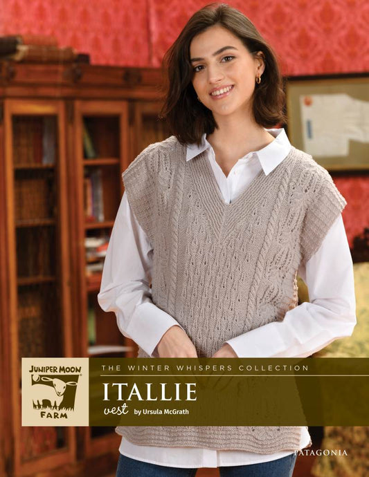 Juniper Moon Farm Itallie Vest Pattern Leaflet - Paradise Fibers