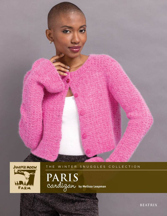 Juniper Moon Farm Paris Cardigan Pattern Leaflet - Paradise Fibers