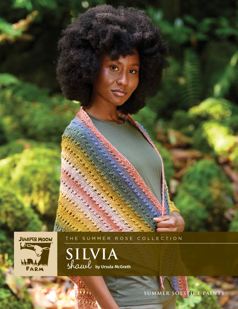 Juniper Moon Farm Silvia Shawl Pattern Leaflet - Paradise Fibers