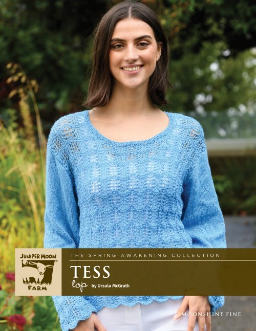 Juniper Moon Farm Tess Top Pattern Leaflet - Paradise Fibers