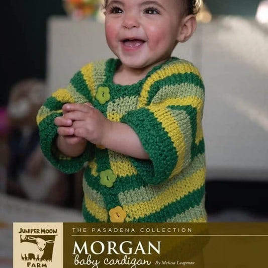 Juniper Moon Morgan Baby Cardigan Pattern - Paradise Fibers