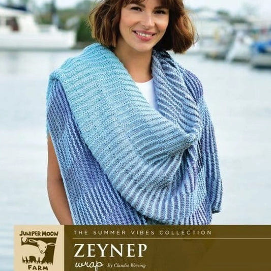 Juniper Moon Zeynep Wrap Kit color 204 Pacific Sky / 23 Toucan Bay