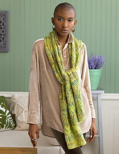 KAMANI Scarf Pattern by Noro Leaflet - Paradise Fibers