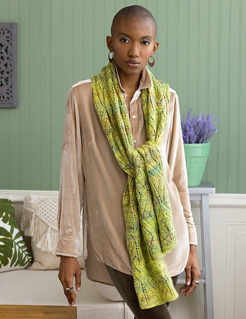 KAMANI Scarf Pattern by Noro Leaflet - Paradise Fibers