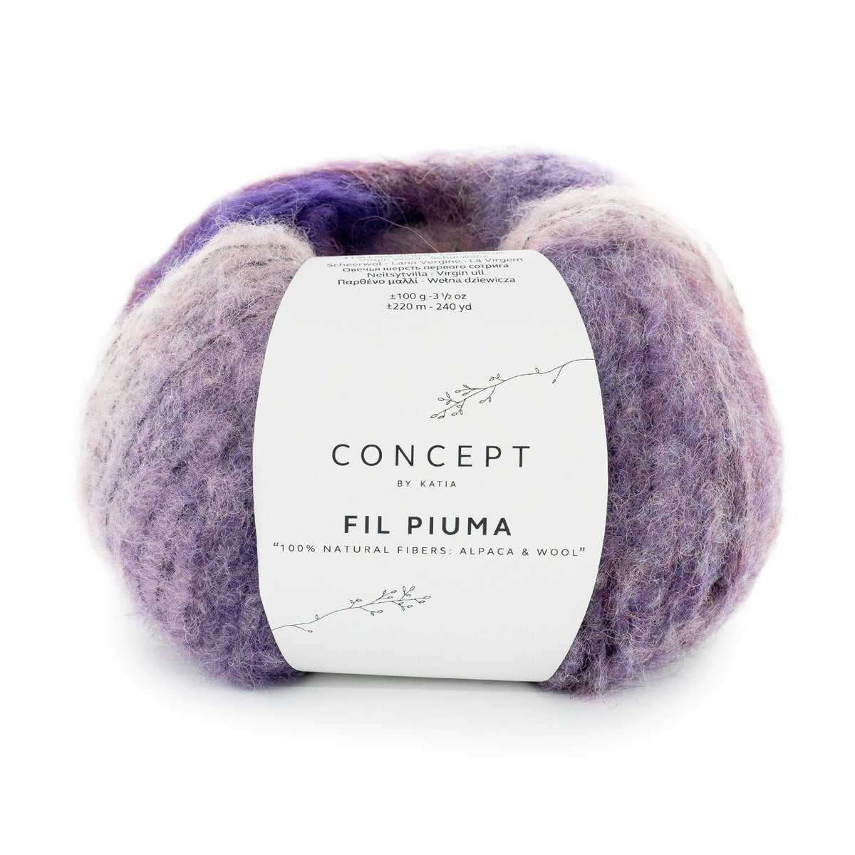 Katia Fil Piuma 303 - Blackberry-Rose