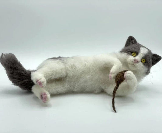 Kitty the Kitten Needle Felting Kit - Paradise Fibers