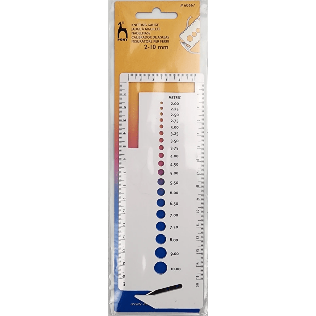 Knit Gauge with Yarn Cutter - Paradise Fibers