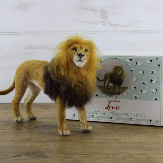 Lewie the Lion Needle Felting Kit - Paradise Fibers