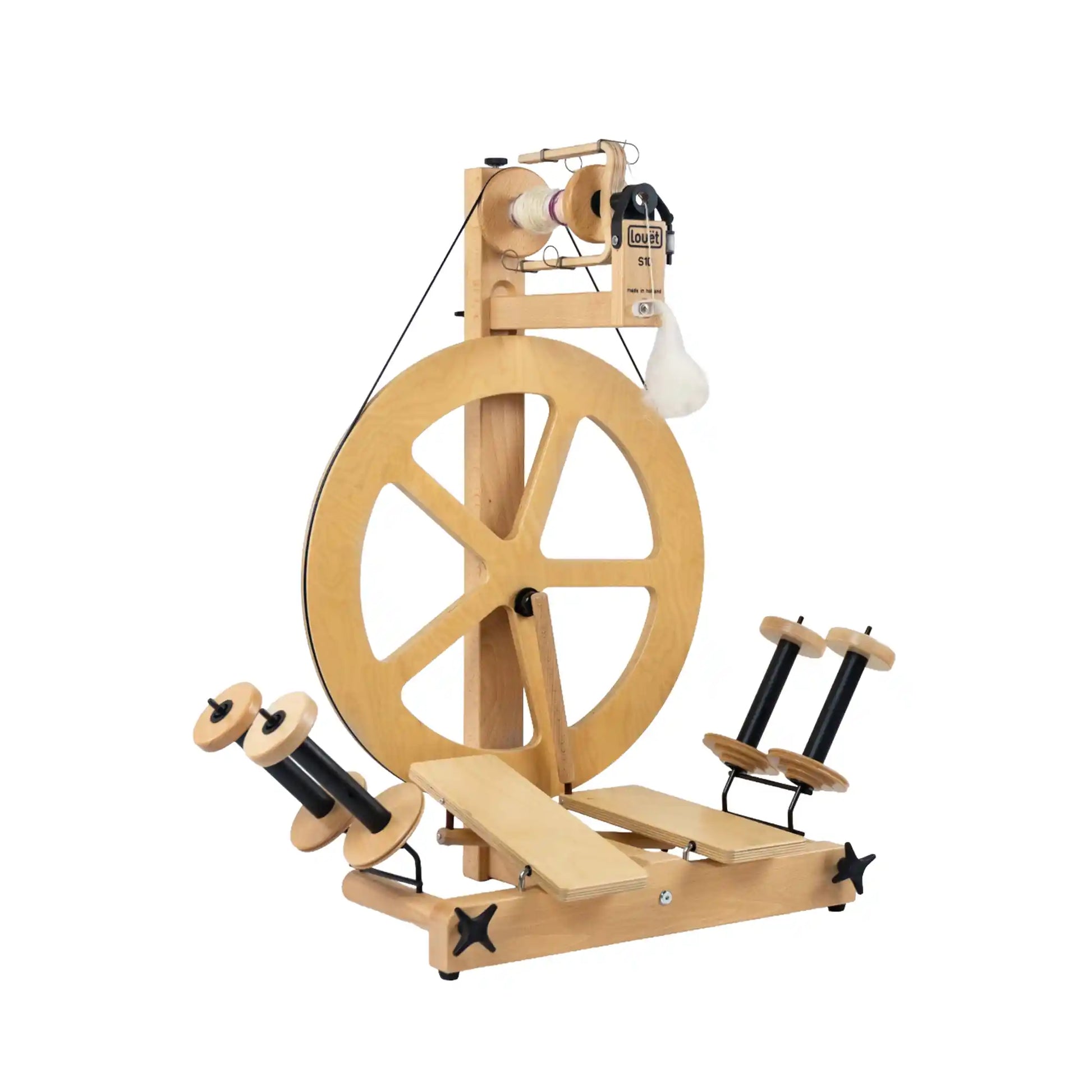 Louet S10 Concept Spinning Wheel - Scotch Tension, Double Treadle, 3 Spoke