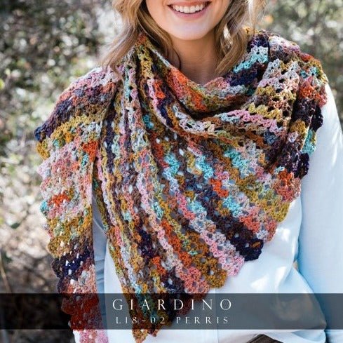 Louisa Harding | Perris Crochet Shawl Pattern - Paradise Fibers