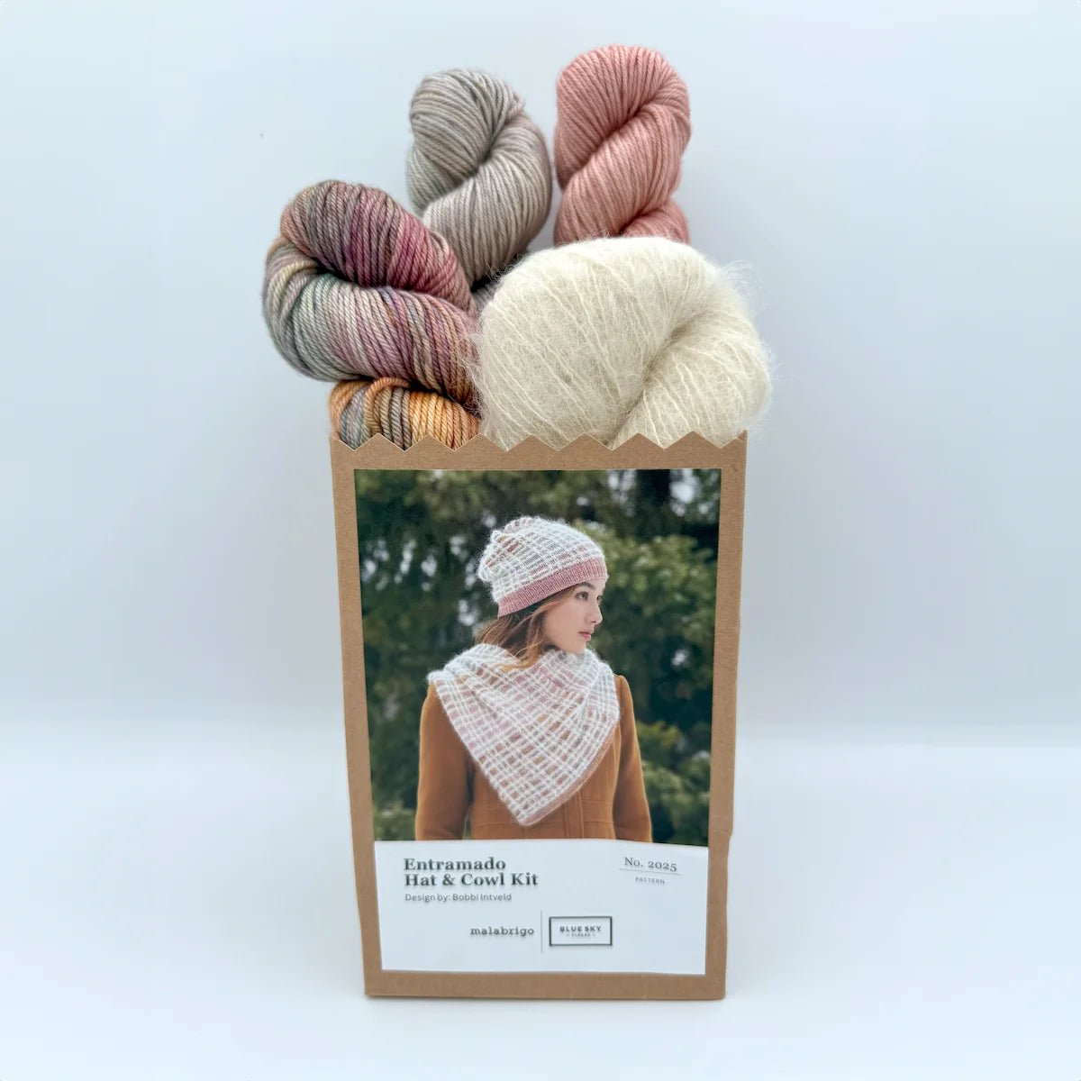 Malabrigo 2025 Holiday Kit – Entramado Hat & Cowl - Paradise Fibers