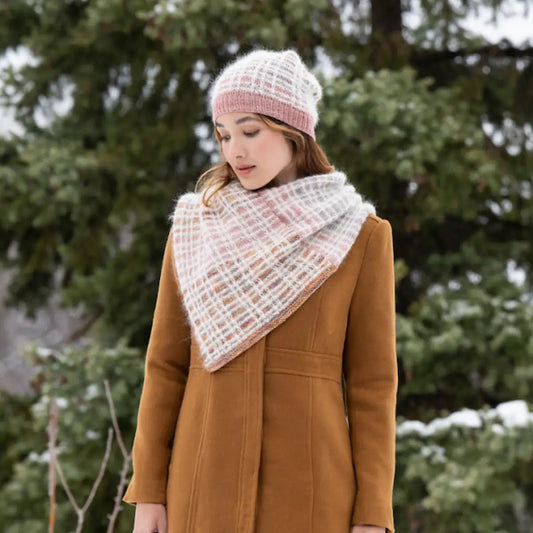 Malabrigo 2025 Holiday Kit – Entramado Hat & Cowl - Paradise Fibers