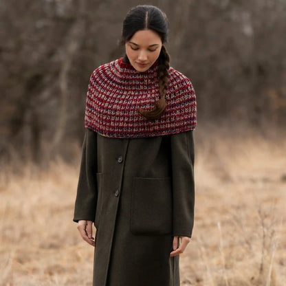 Malabrigo 2026 Holiday Kit Trio Cowl in Aniversario, Cereza and Sage Rose