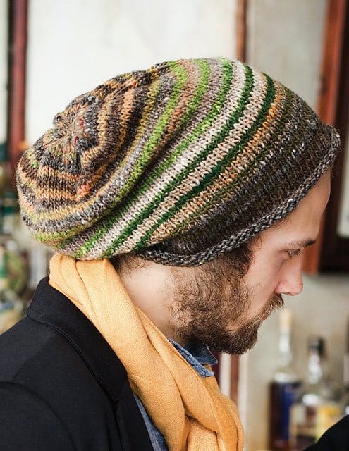MAN'S SLOUCHY HAT Pattern by Noro Leaflet - Paradise Fibers