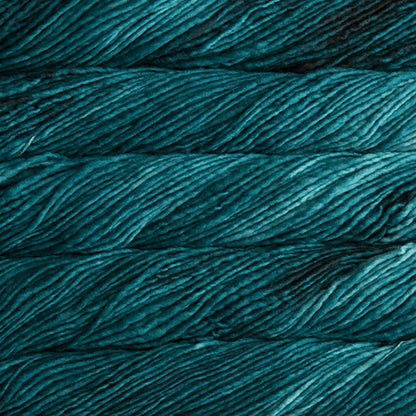 Malabrigo Mecha Bulky Yarn color 412 Teal Feather