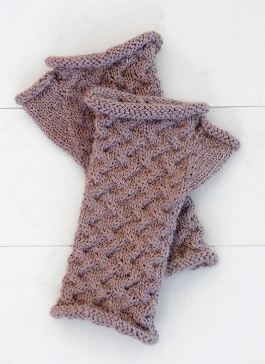 Cabled Mitts by Blue Sky Fibers