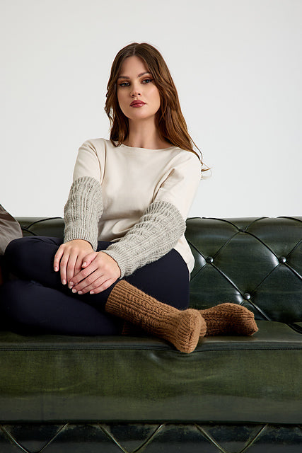 Mirasol Sophy socks and arm warmers styled view 1