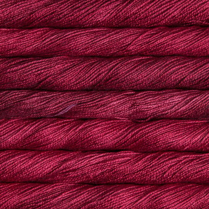 Malabrigo Mora Mulberry Silk Fingering Yarn color Cereza 033