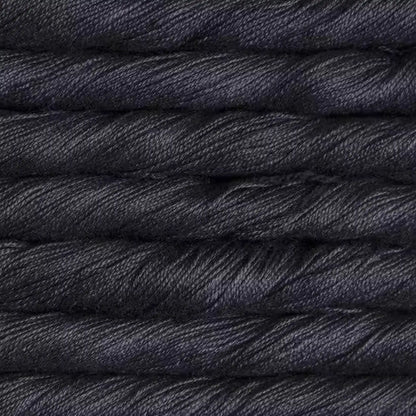 Malabrigo Mora Mulberry Silk Fingering Yarn color Black 195