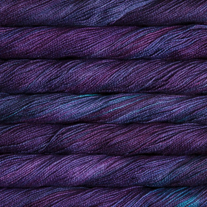Malabrigo Mora Mulberry Silk Fingering Yarn color Whales Road 247