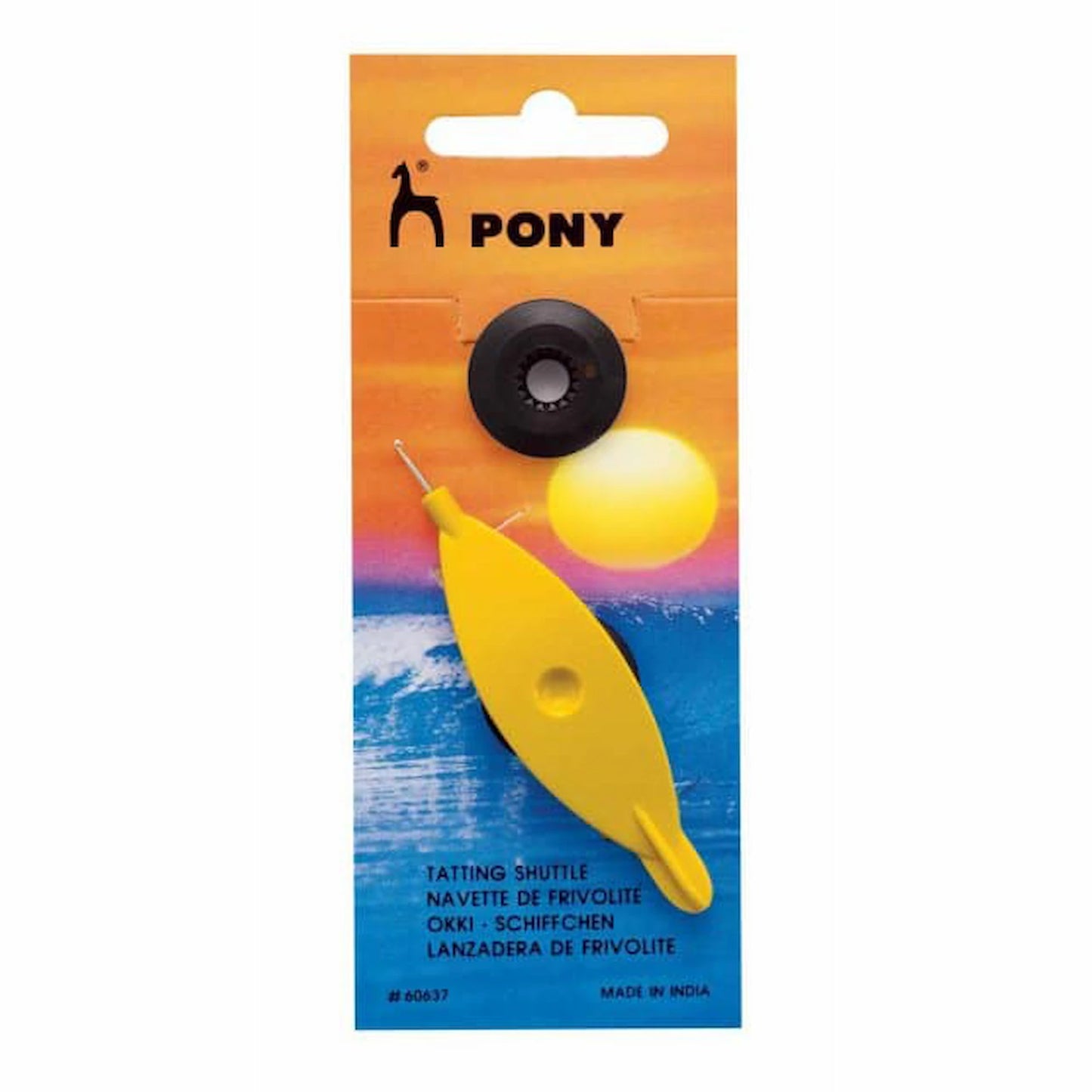 Pony Tatting Shuttle With Bobbin & Hook