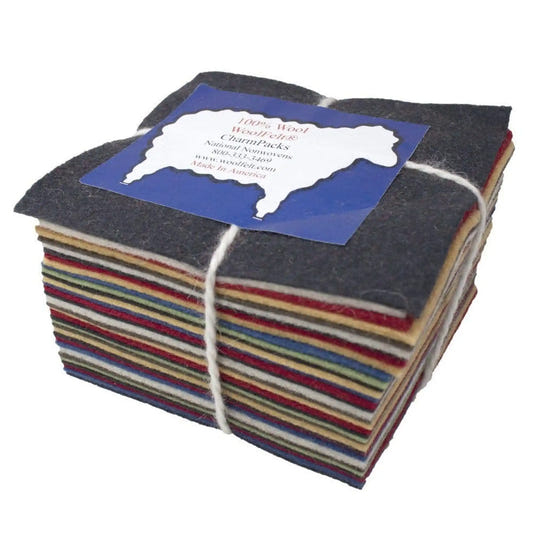 National Nonwovens Woolfelt Wool Charm Pack - Paradise Fibers