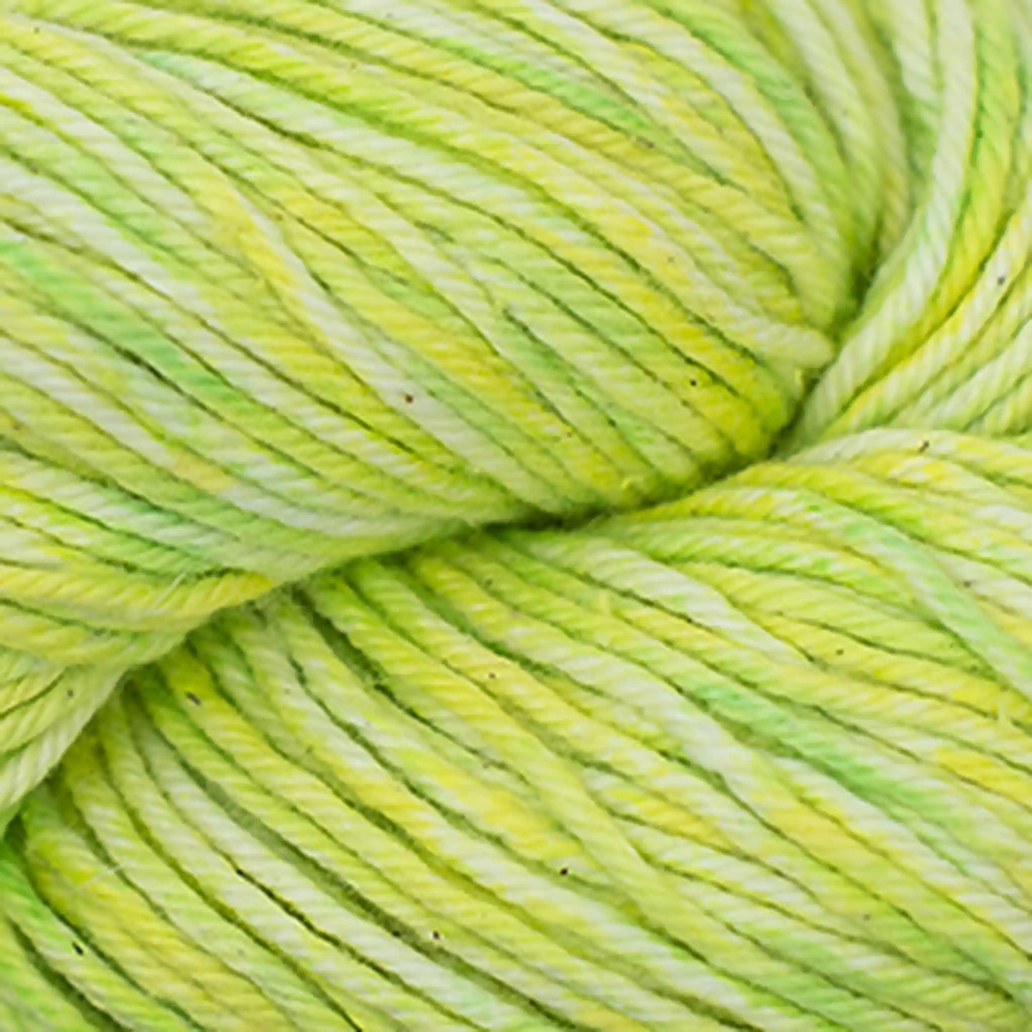Cascade Nifty Cotton Splash Worsted Yarn color 201 Lemon Lime