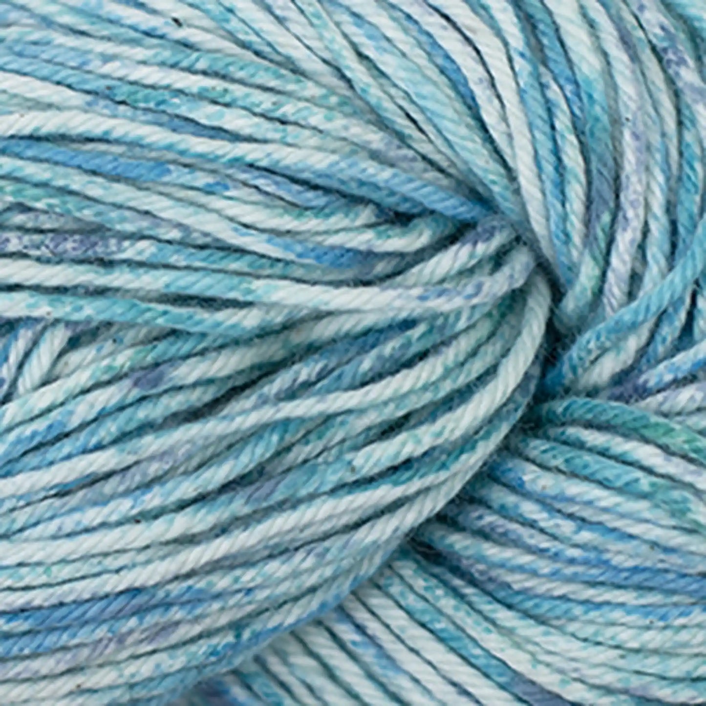 Cascade Nifty Cotton Splash Worsted Yarn color 207 Blue n Green