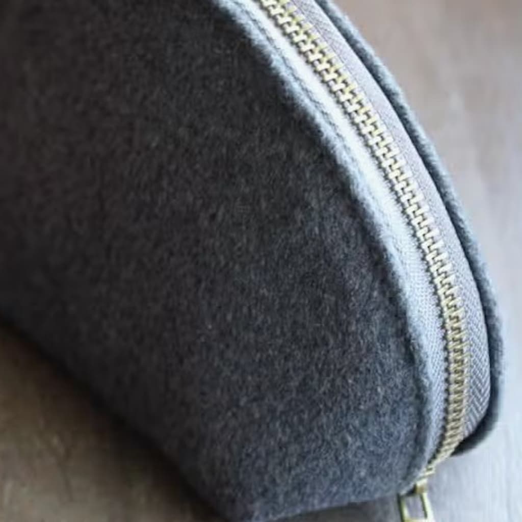 NNK Press Woolen Zippered Pouch | Un - Filled - Paradise Fibers