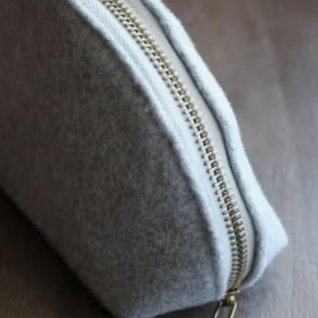 NNK Press Woolen Zippered Pouch | Un - Filled - Paradise Fibers