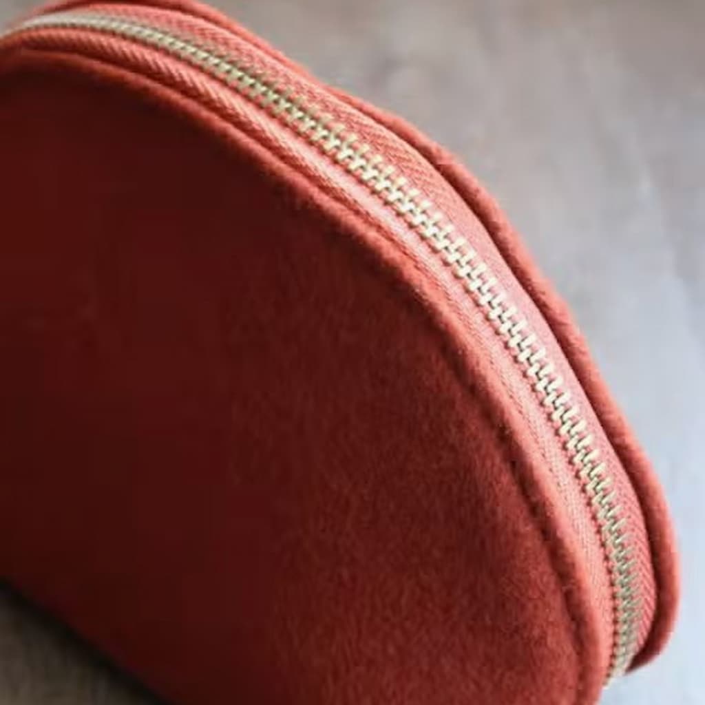 NNK Press Woolen Zippered Pouch | Un - Filled - Paradise Fibers