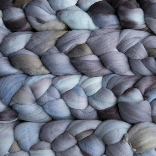Plomo 043 - Malabrigo Nube Roving Fiber Braid