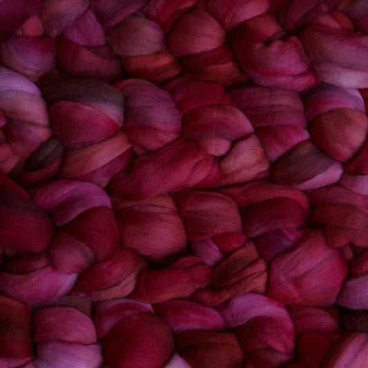 English Rose 057 - Malabrigo Nube Roving Fiber Braid