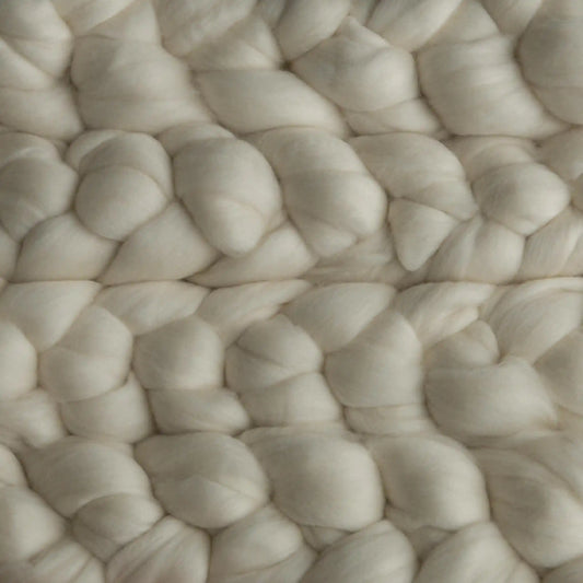 Natural 063 - Malabrigo Nube Roving Fiber Braid