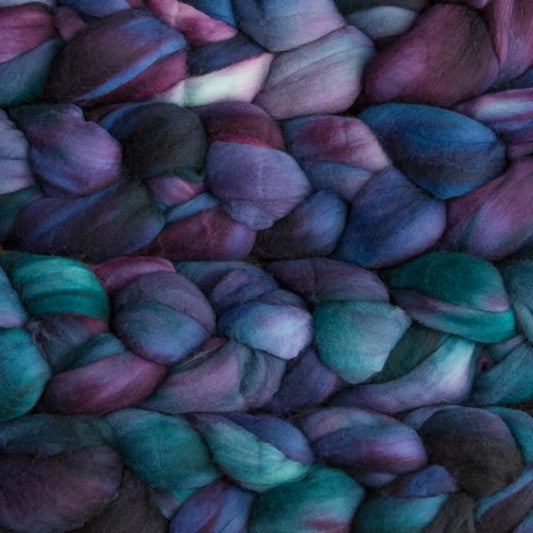 Whales Road 247 - Malabrigo Nube Roving Fiber Braid