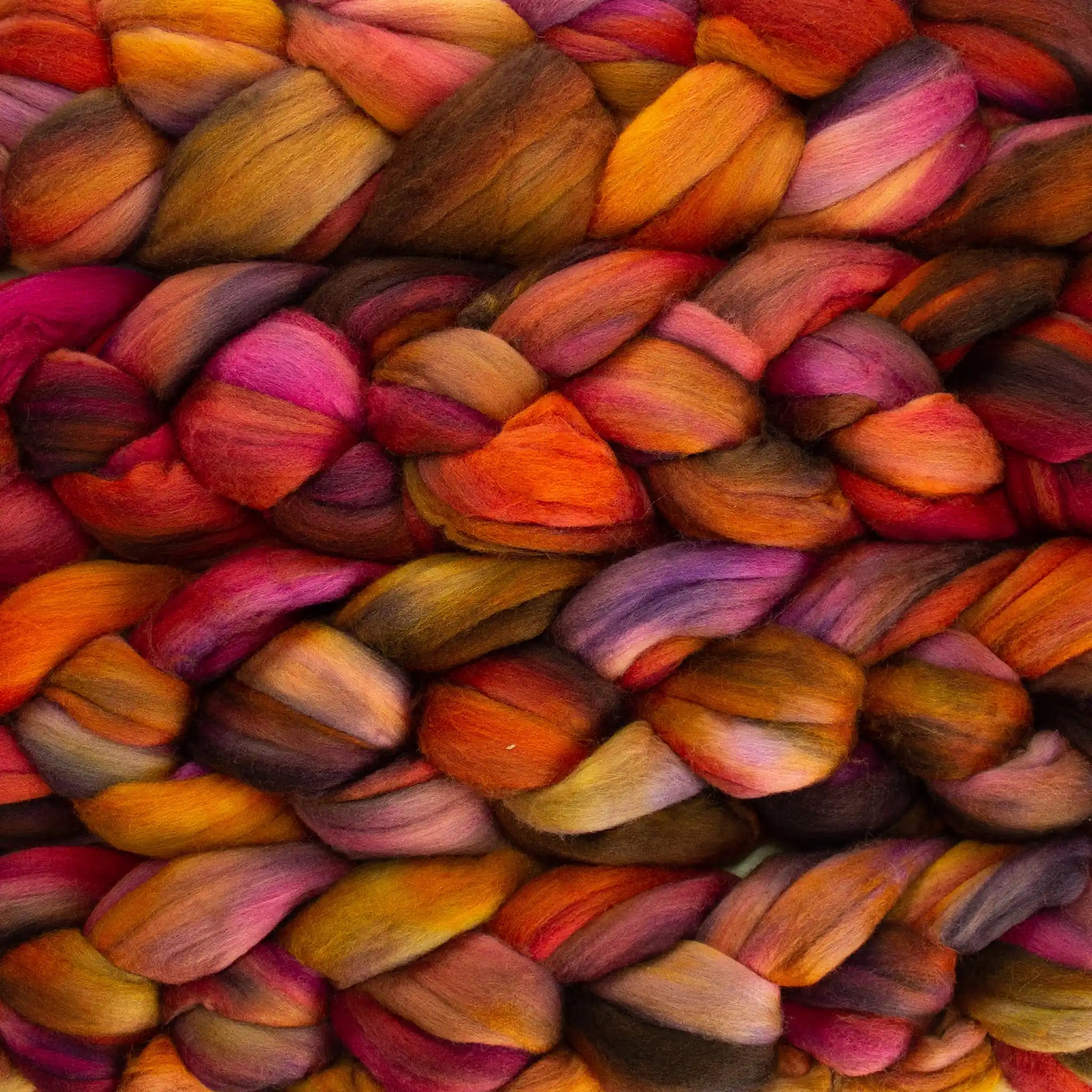 Zinnias 658 - Malabrigo Nube Roving Fiber Braid