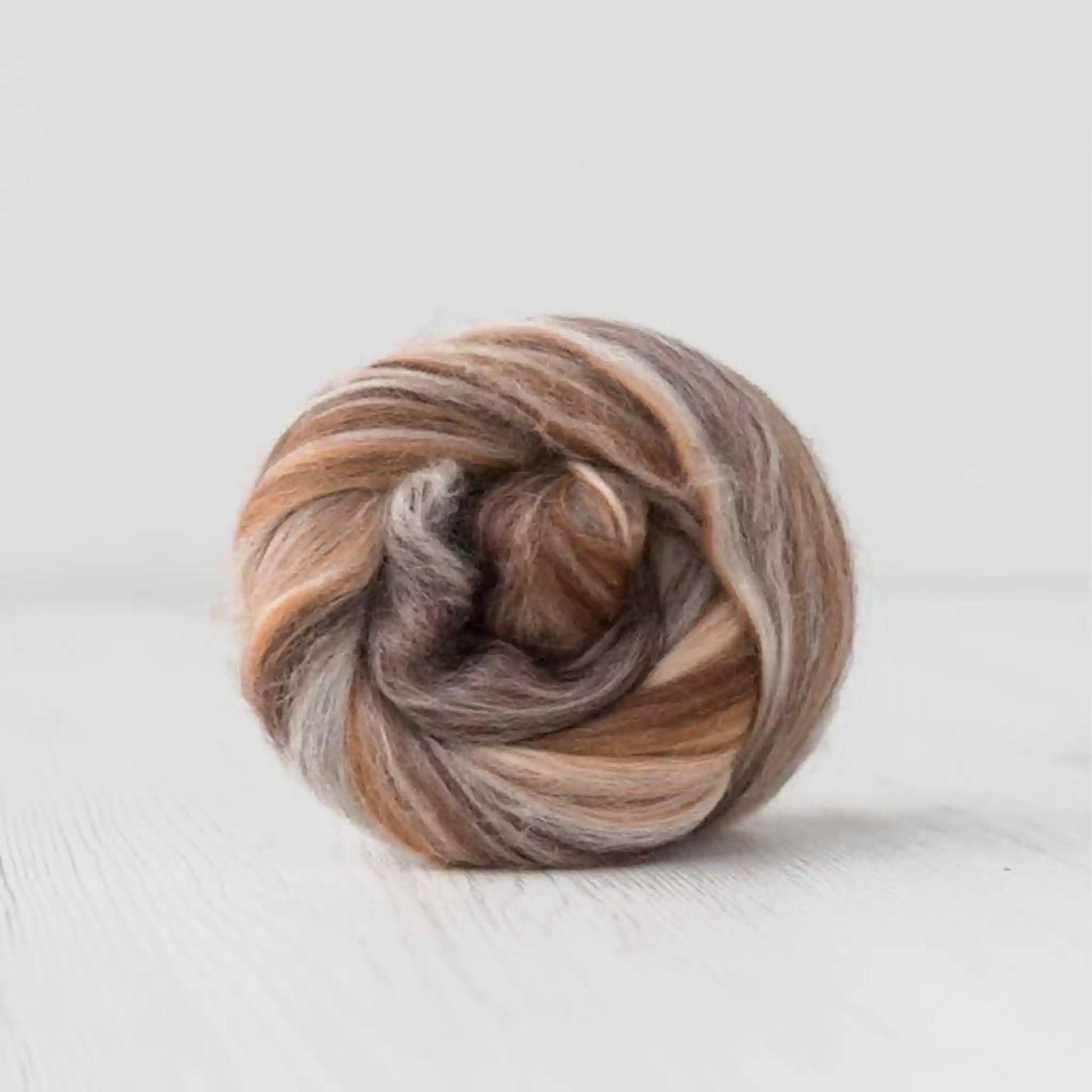 Oak Eggar - Extrafine Multi-Colored Merino Top