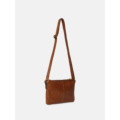 Walnut Oslo Urban hanging from its adjustable crossbody strap