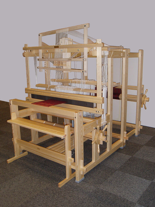 Glimakra Myrehed shaft drawloom mounted on a Standard floor loom