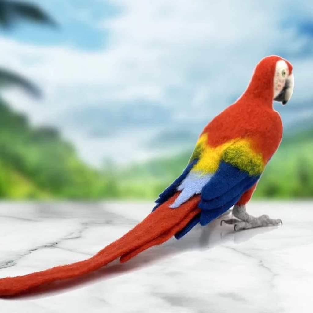 Pablo the Parrot Needle Felting Kit - Paradise Fibers