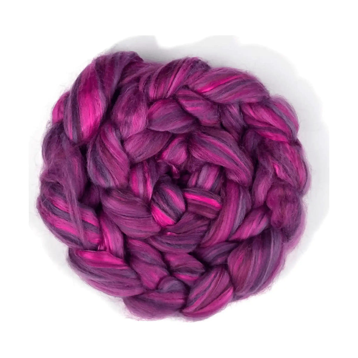 Paradise Fibers 80/20 Merino & Mulberry Silk Top, Royal Dahlia - Paradise Fibers